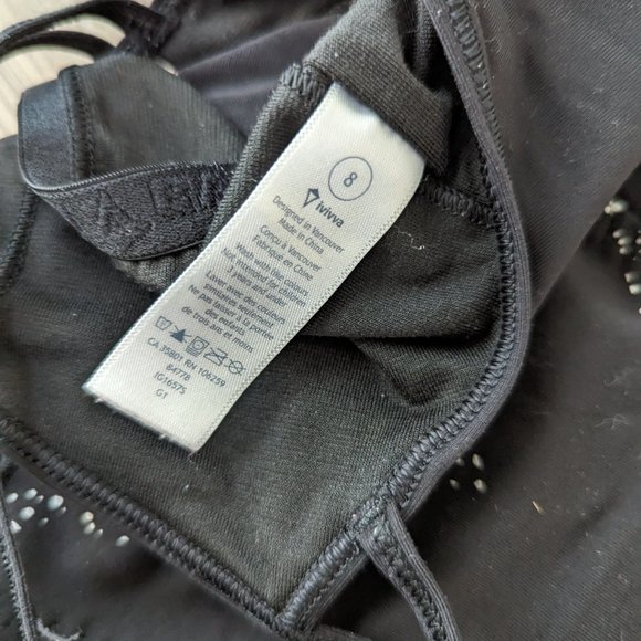 Lululemon Ivivva Black with Glitter Swimsuit - Picture 2 of 2